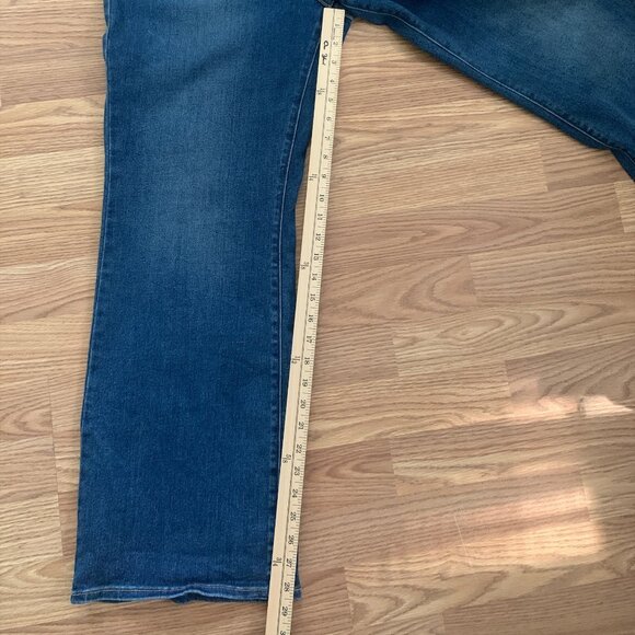 Levis Jeans Blue Perfectly Slimming Boot Cut 512 Denim Pants High Rise Sz 16S - Picture 13 of 14